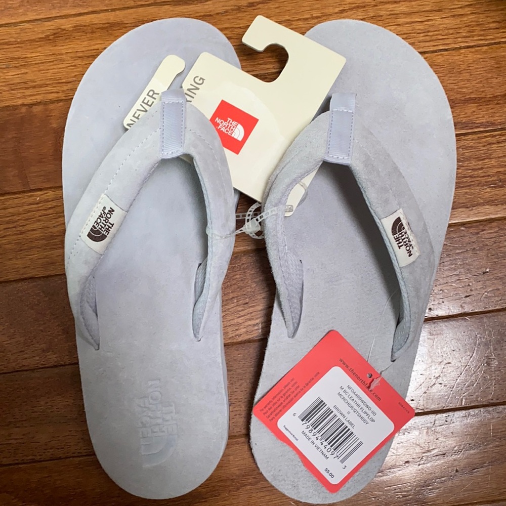 Mens BC LEATHER TNF FLIP FLOP - Picture 2 of 8